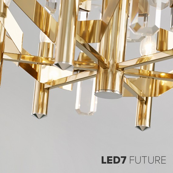 Loft Industry Modern - Rocks Chandelier